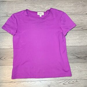 Neiman Marcus Purple Women's Top Size Small Tee